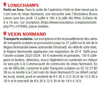 Partir en livre Longchamps Inscriptions TS 13072023